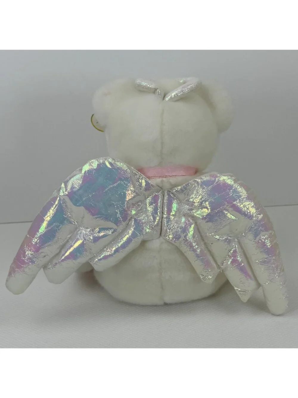 Vtg 1999 Ty Beanie Original Buddy Halo Angel Bear 14